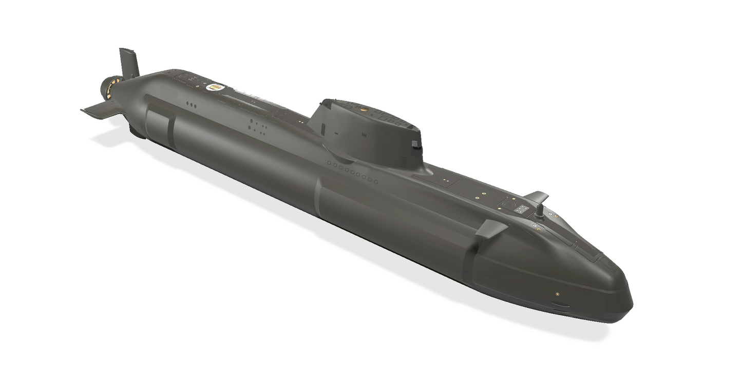 HMS Astute S119 - Submarine self assembly model kit scale 1:150 646 mm / 25.4''