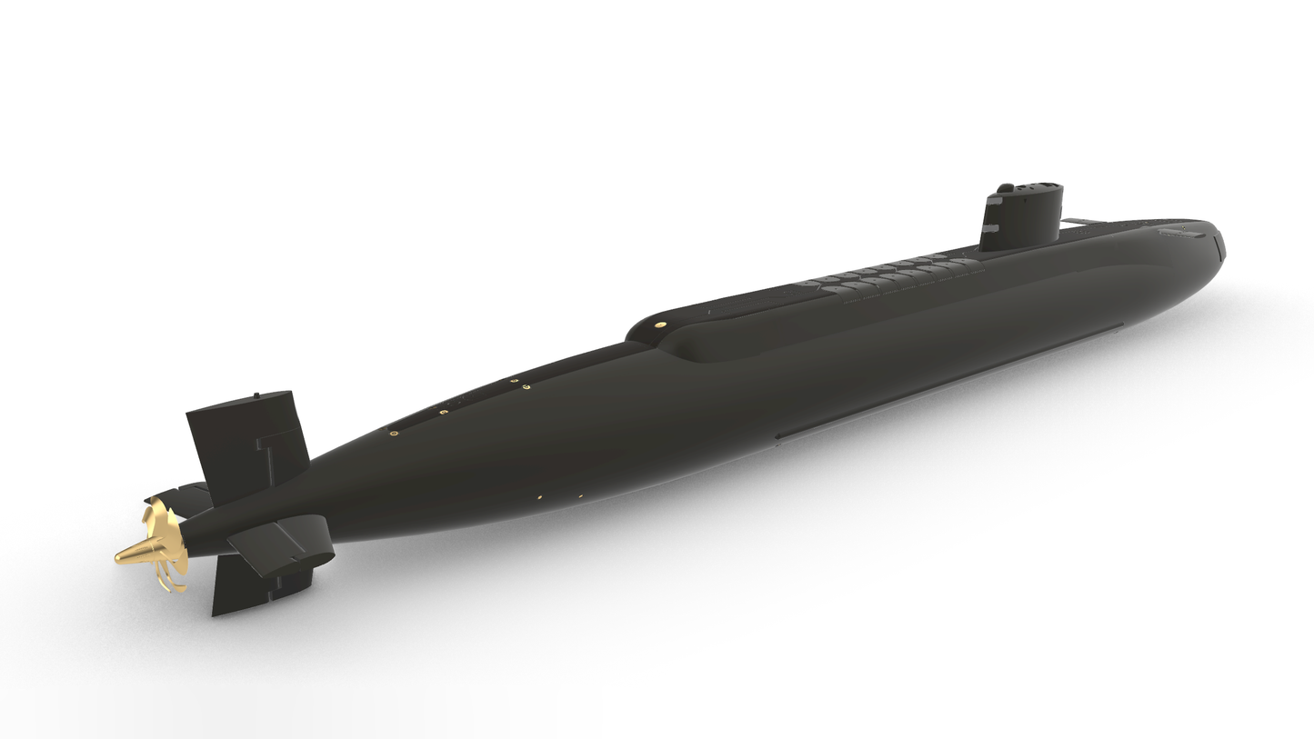 HMS Resolution S22 - Submarine self assembly model kit scale 1:150 866mm/34''