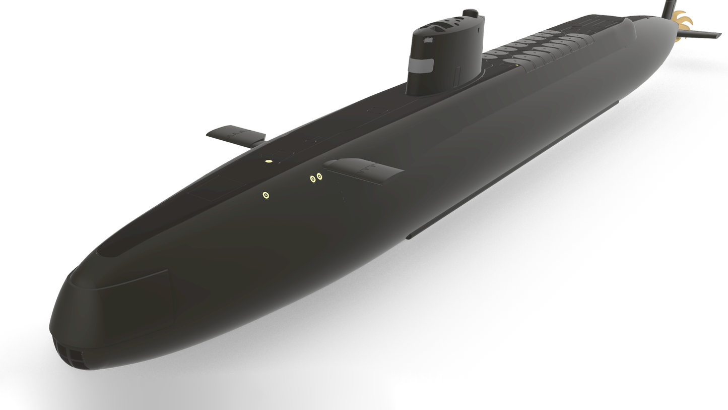 HMS Resolution S22 - Submarine self assembly model kit scale 1:150 866mm/34''